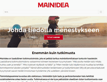 Tablet Screenshot of mainidea.fi